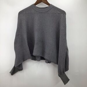 FAVLUX Grey Crew Neck Knit Sweater